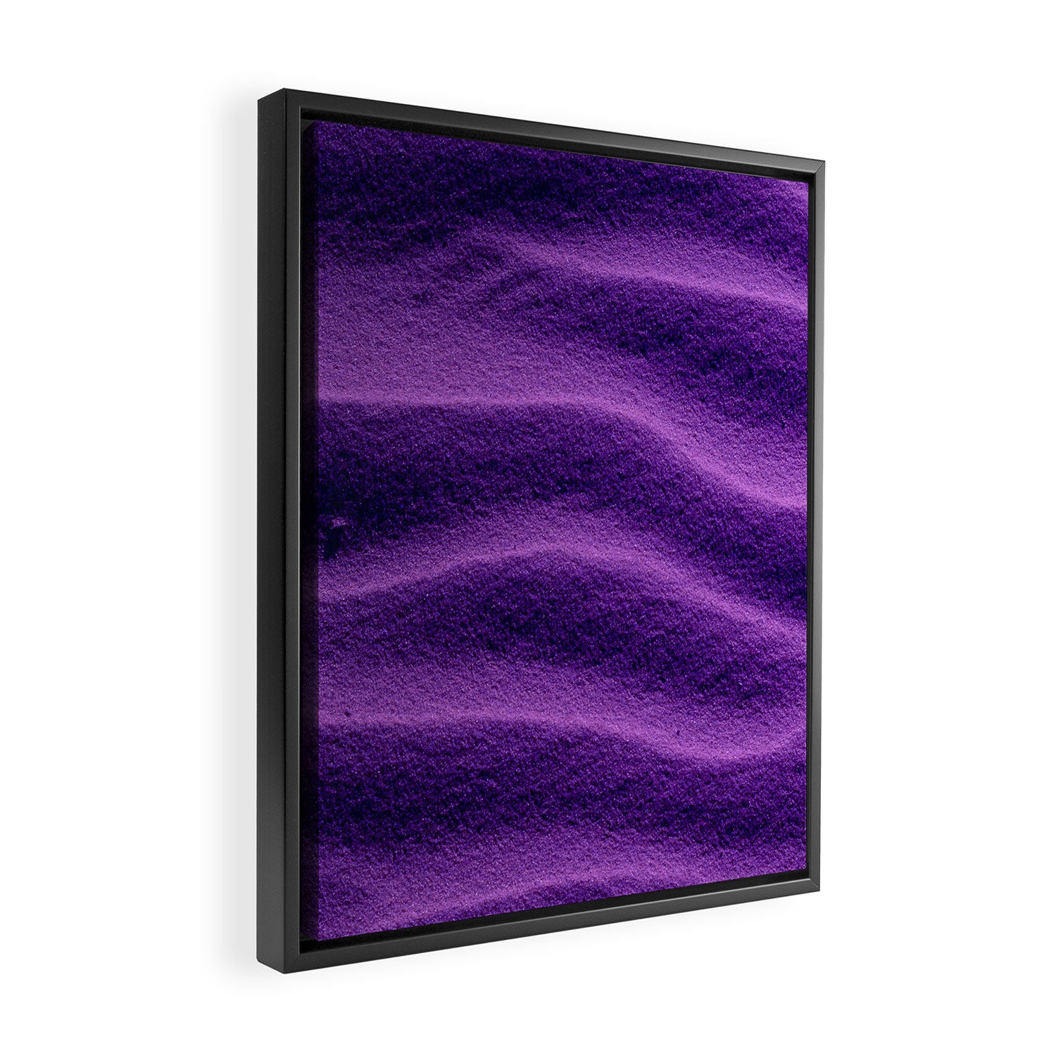 Sand Ripples - Purple Framed Canvas Print Gallery Image 2