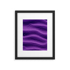 Sand Ripples - Purple Framed Art Print Gallery Image 5