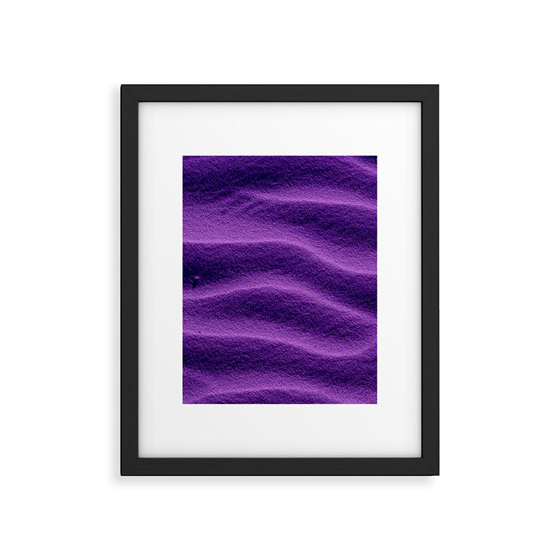 Sand Ripples - Purple Framed Art Print Gallery Image 5