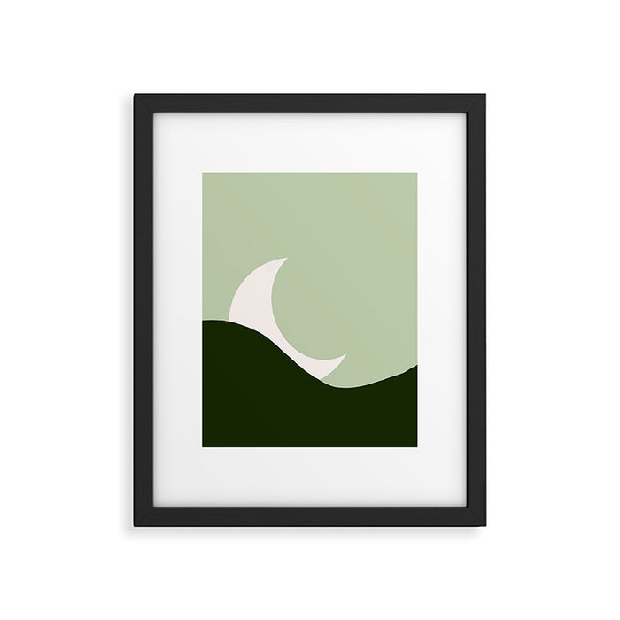 Abstract moon Framed Art Print Gallery Image 1