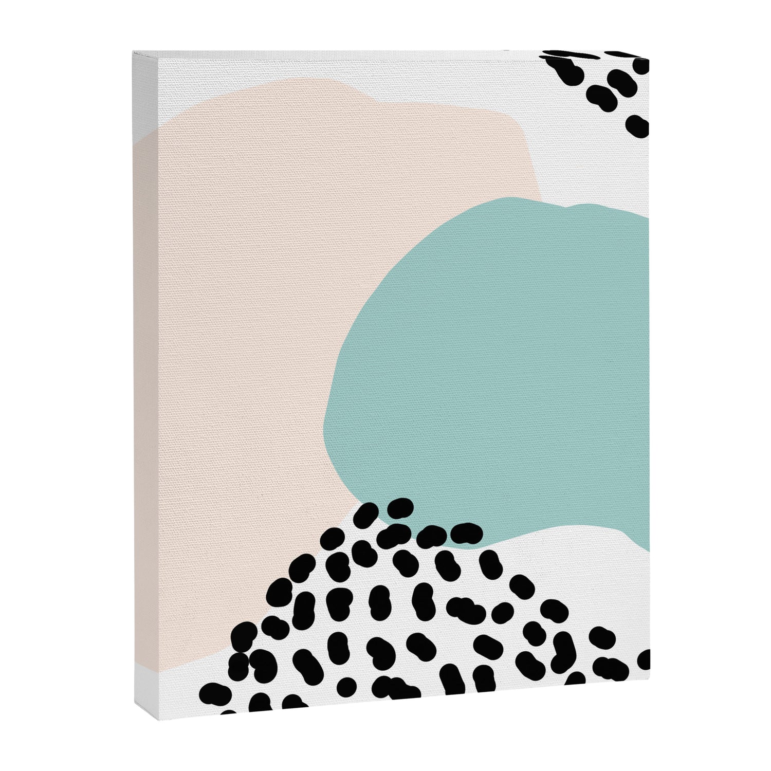 Modern Minimalistic shapes- blue Canvas Print Gallery Image 6