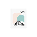 Modern Minimalistic shapes- blue Art Print Gallery Image 1
