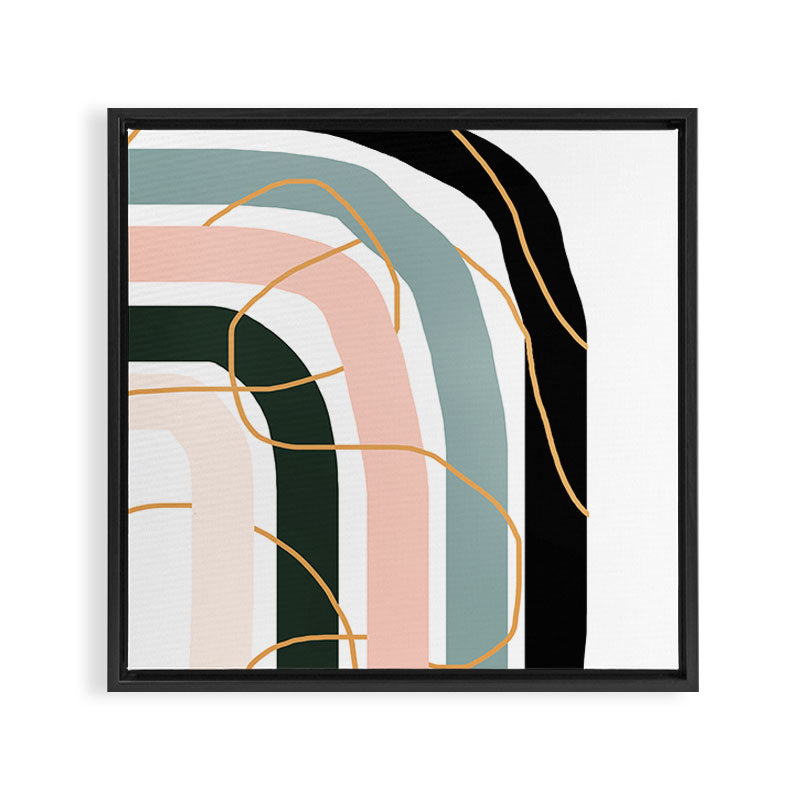 Unsettled Rainbow Framed Canvas Print Gallery Image 3