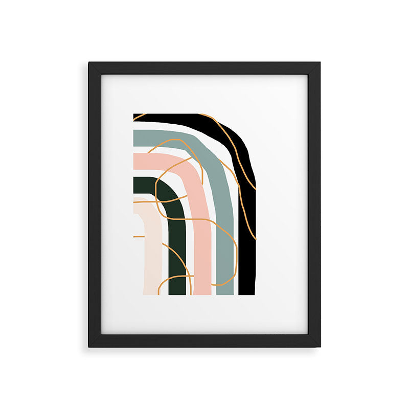 Unsettled Rainbow Framed Art Print