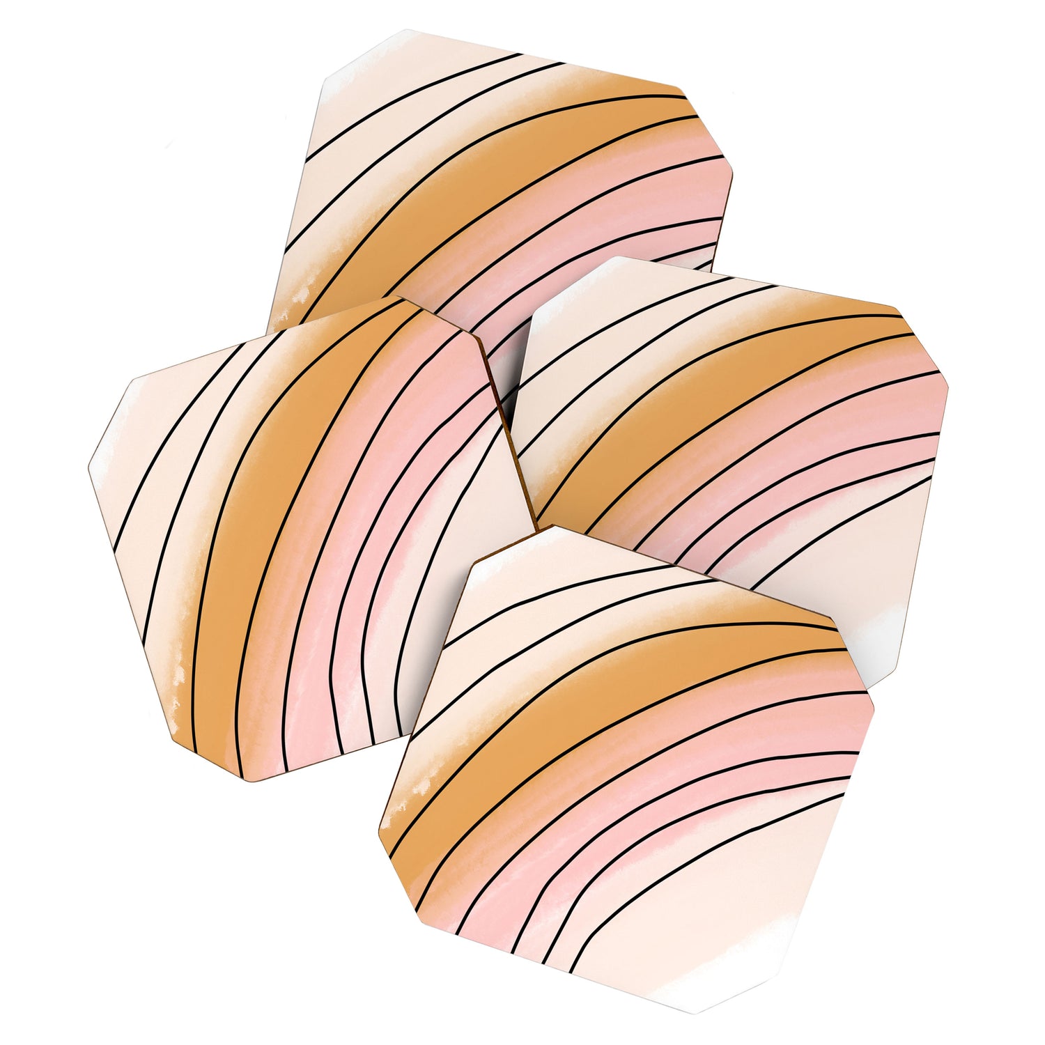Watercolor Rainbow Coaster Gallery Image 1