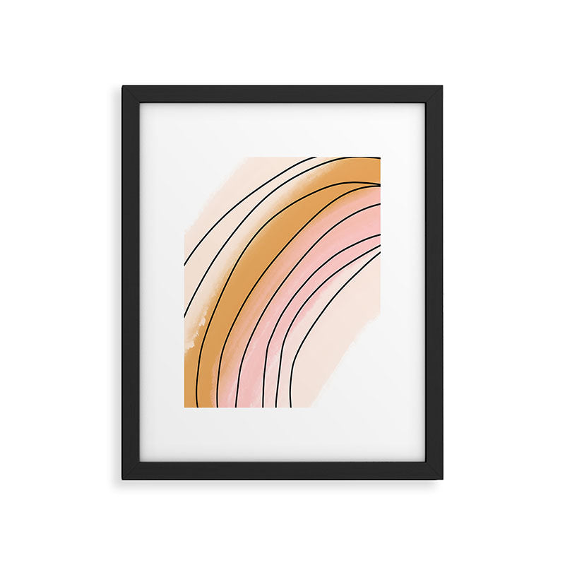 Watercolor Rainbow Framed Art Print Gallery Image 4