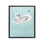 Cute dalmatian Framed Canvas Print Gallery Image 8