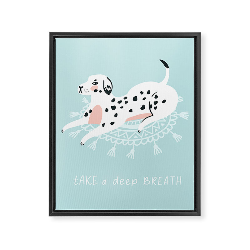 Cute dalmatian Framed Canvas Print Gallery Image 8