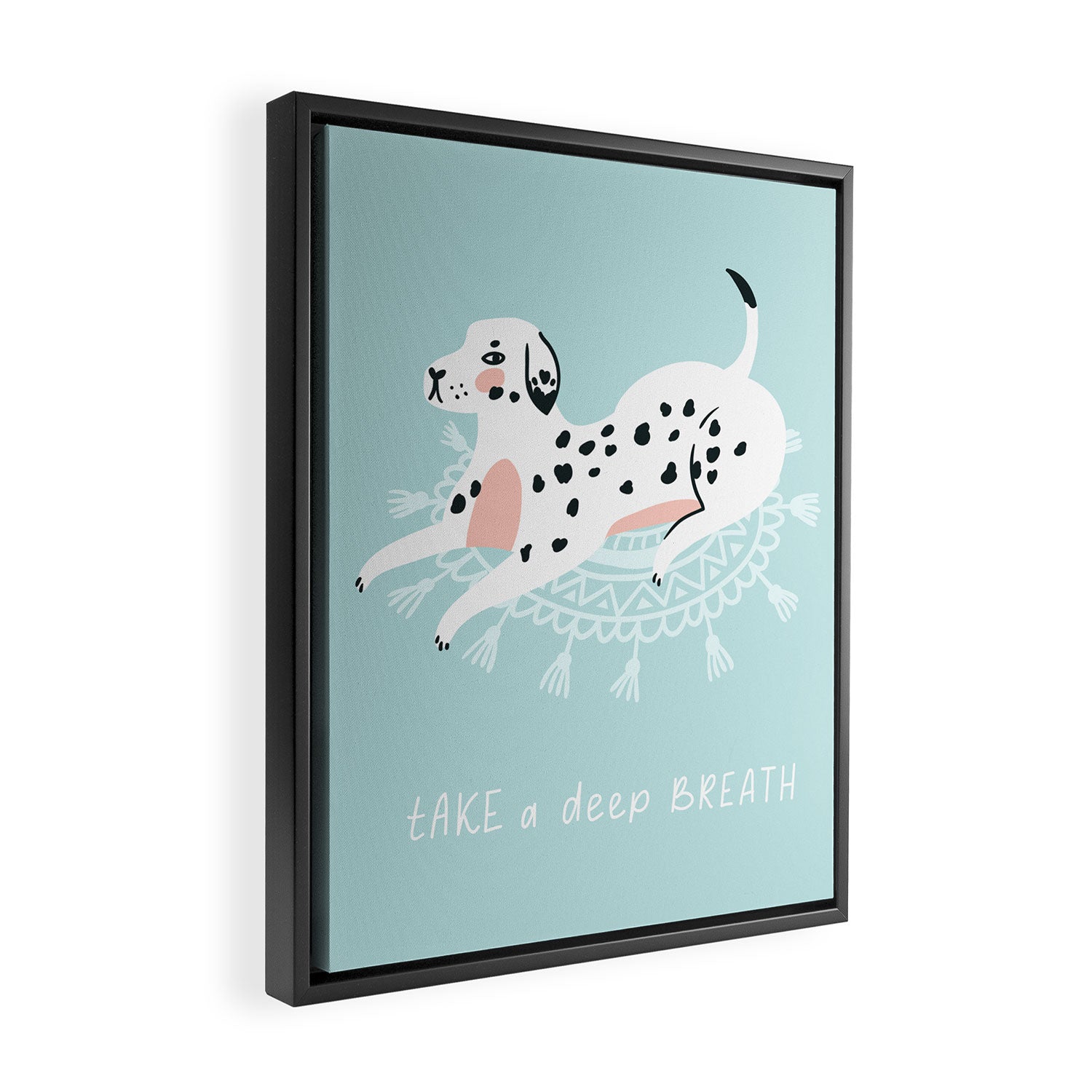 Cute dalmatian Framed Canvas Print Gallery Image 2