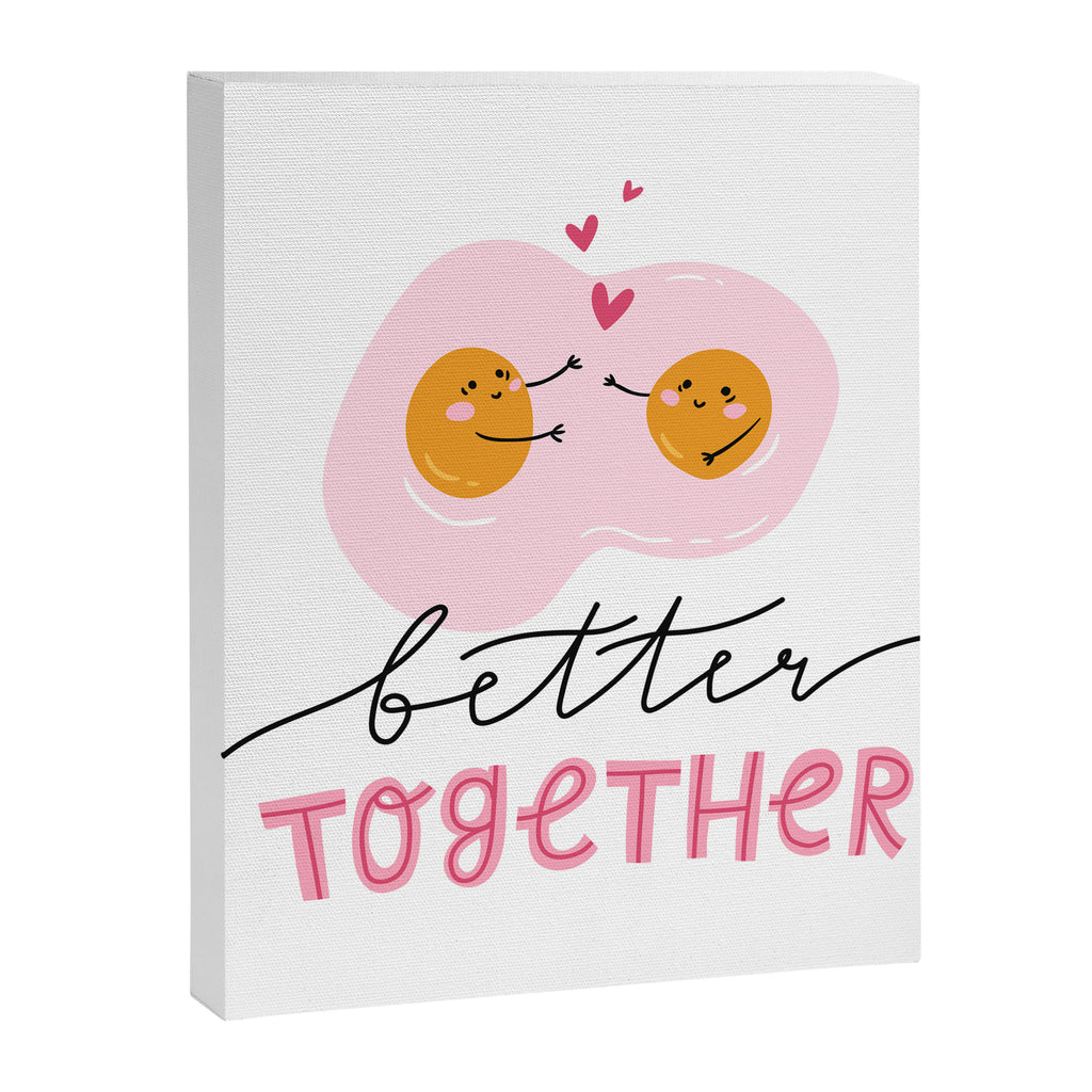 Cute eggs - better together Canvas Print Gallery Image 8