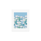 Cute mountains in clouds Art Print Gallery Image 1