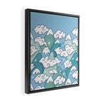 Cute mountains in clouds Framed Canvas Print Gallery Image 2