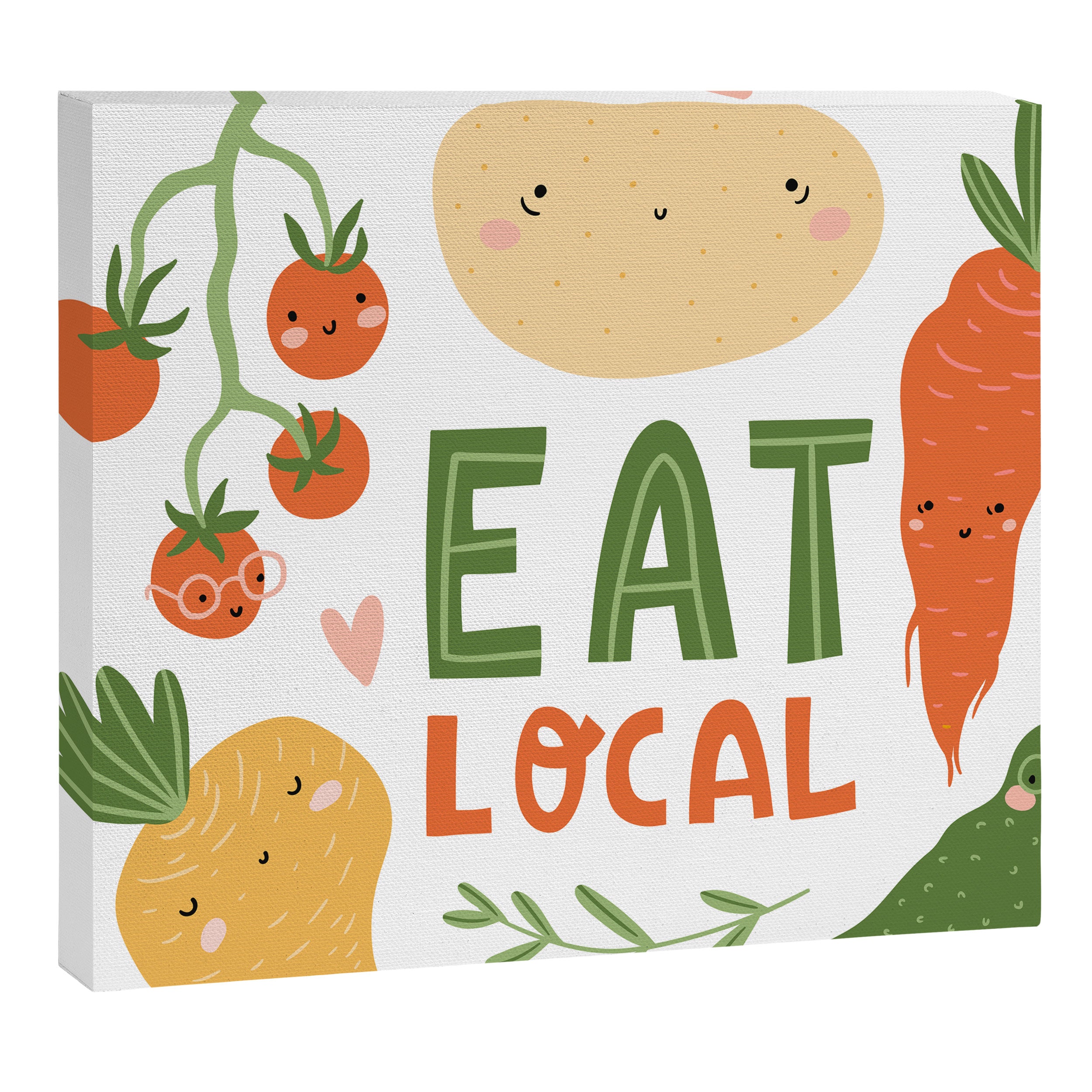 Cute vegetables Canvas Print Gallery Image 3