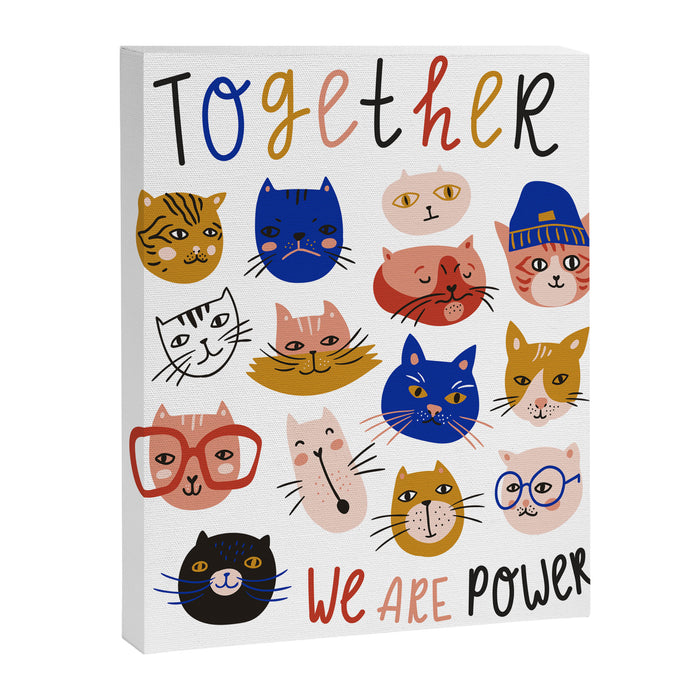 Fashionable cats Canvas Print Gallery Image 1