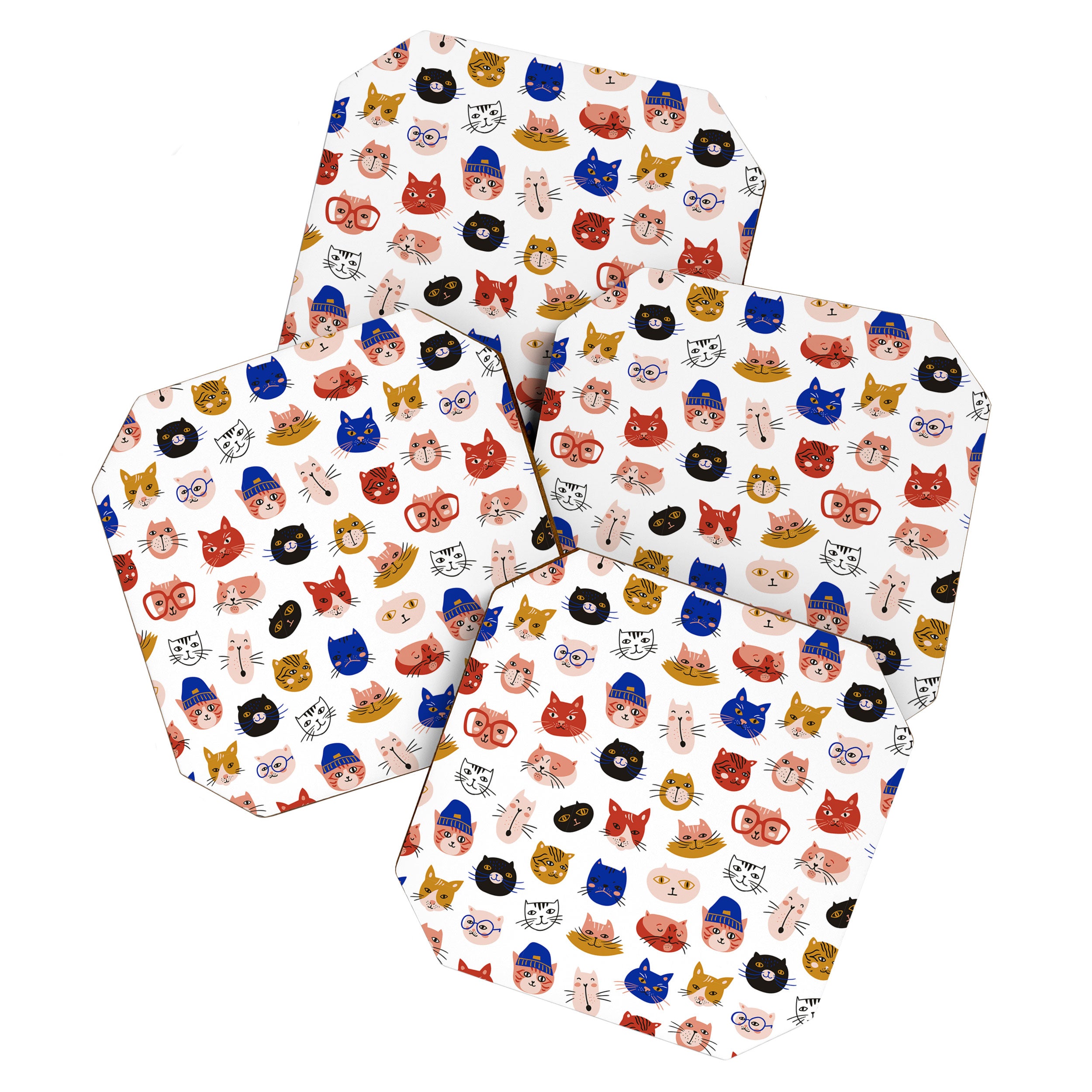 Fashionable cats Coaster Gallery Image 1