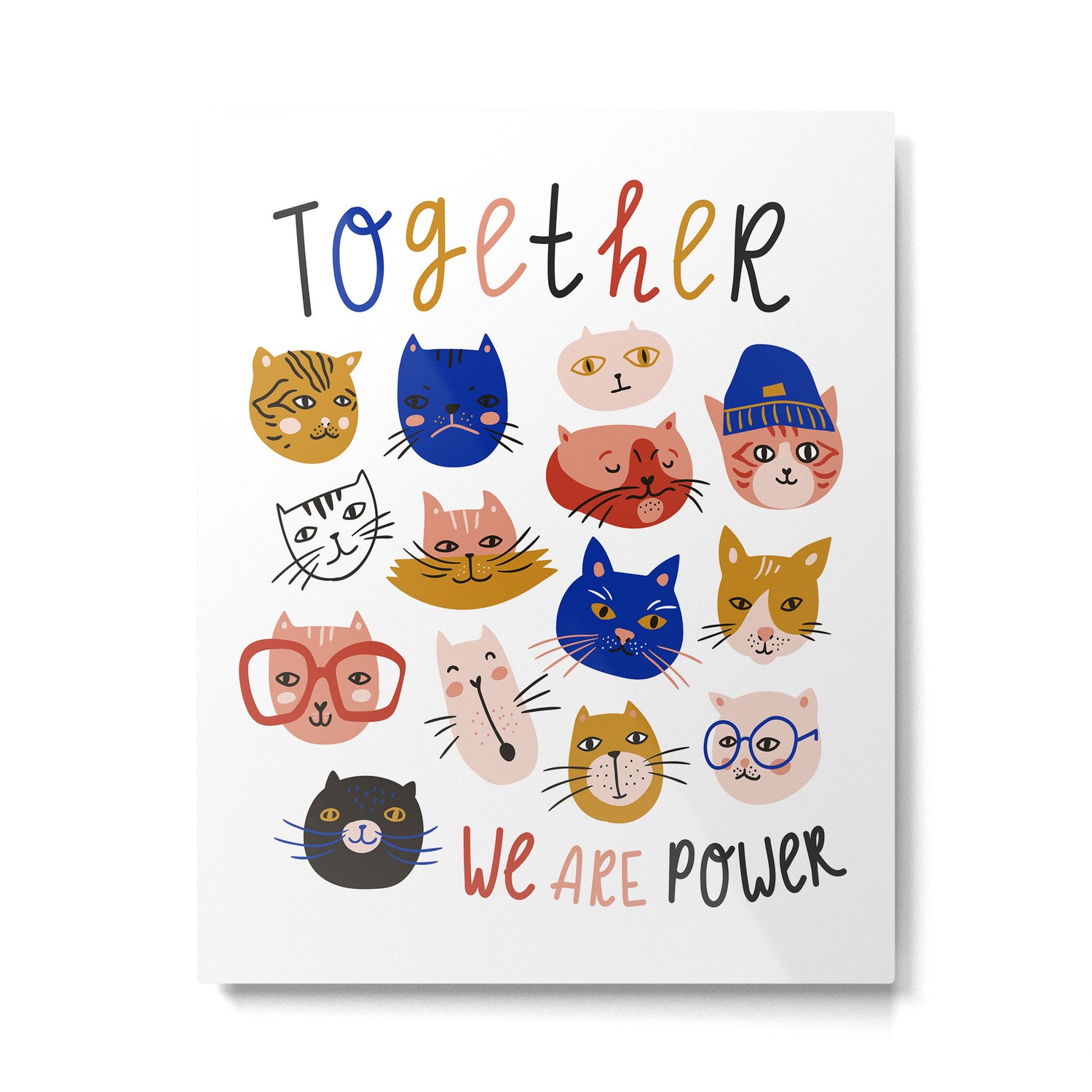 Fashionable cats Metal Print Gallery Image 6