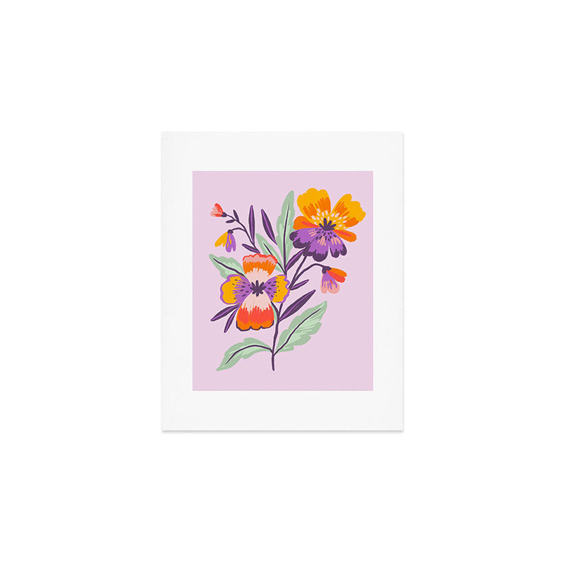 Pansies Art Print Gallery Image 1
