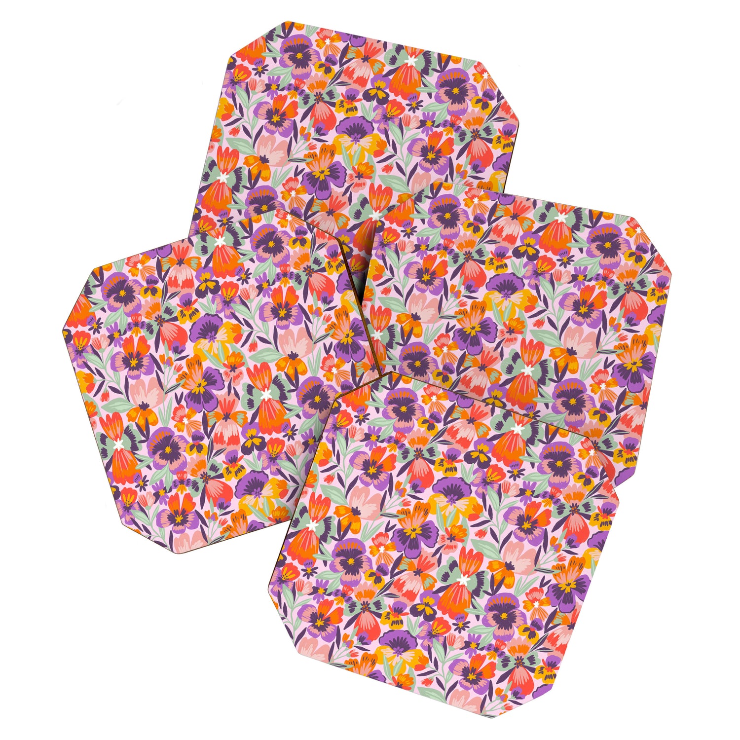 Pansies Coaster Gallery Image 1
