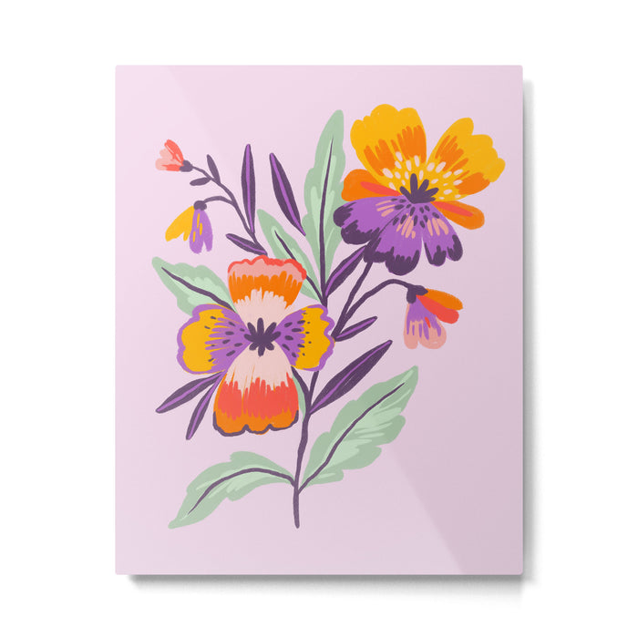 Pansies Metal Print Gallery Image 1