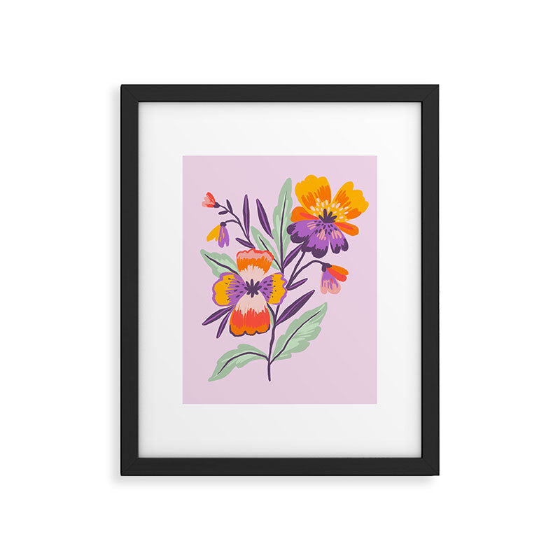 Pansies Framed Art Print Gallery Image 6