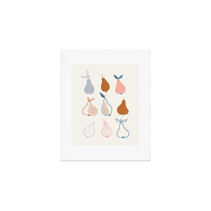 Pears in Scandinavian style Art Print Gallery Image 1