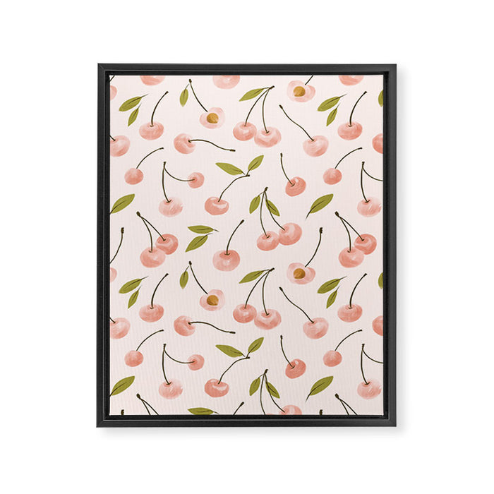 Pink cherry Framed Canvas Print Gallery Image 1