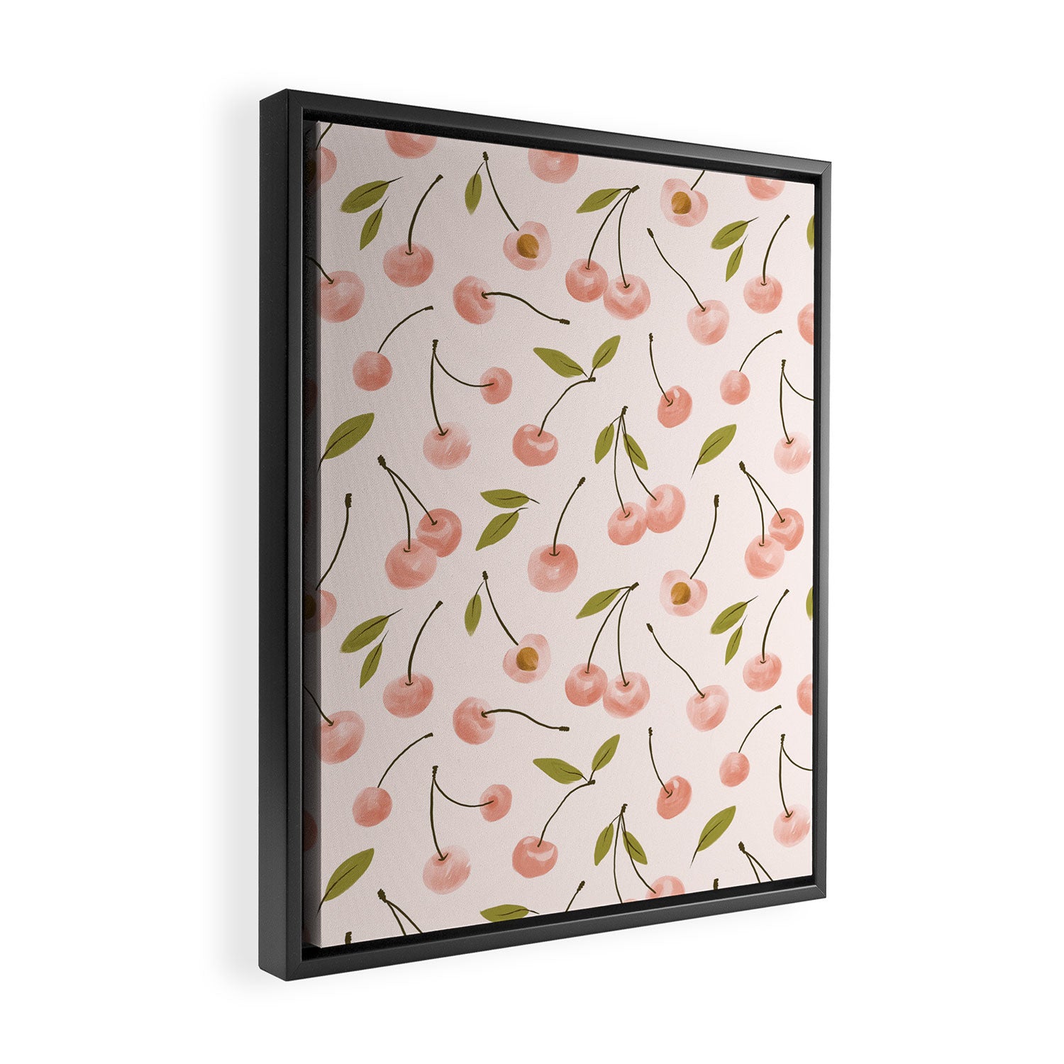 Pink cherry Framed Canvas Print Gallery Image 2