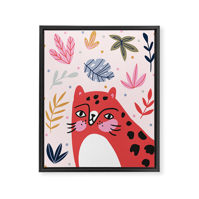 Wild cats Framed Canvas Print Gallery Image 1