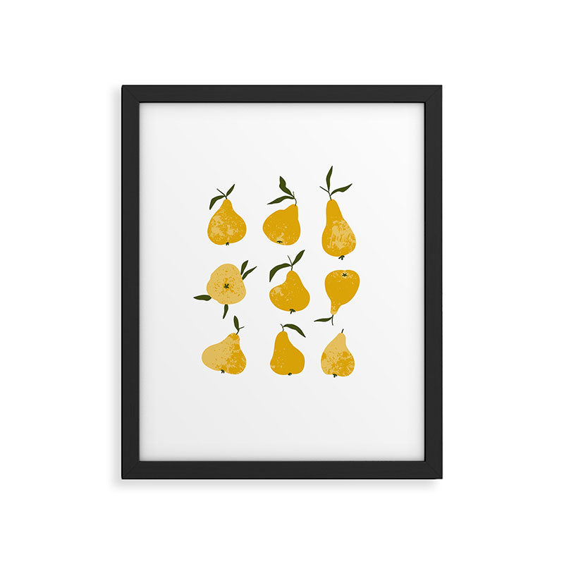 Yellow pear Framed Art Print Gallery Image 6