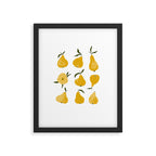 Yellow pear Framed Art Print Gallery Image 6