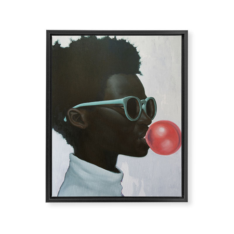 How far is a light year? Framed Canvas Print