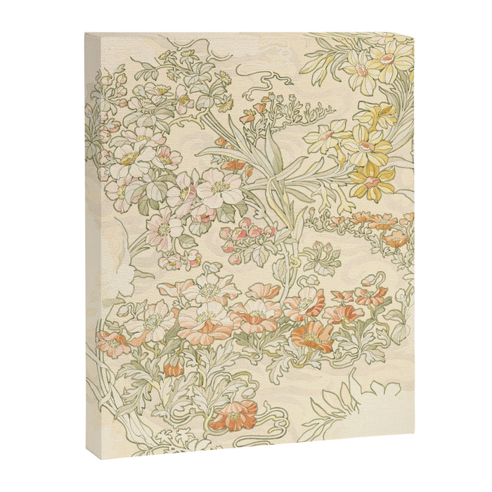 Alphonse Mucha "Anemones, Apple Blossoms and Narcissis" Canvas Print Gallery Image 1