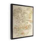 Alphonse Mucha "Anemones, Apple Blossoms and Narcissis" Framed Canvas Print Gallery Image 2