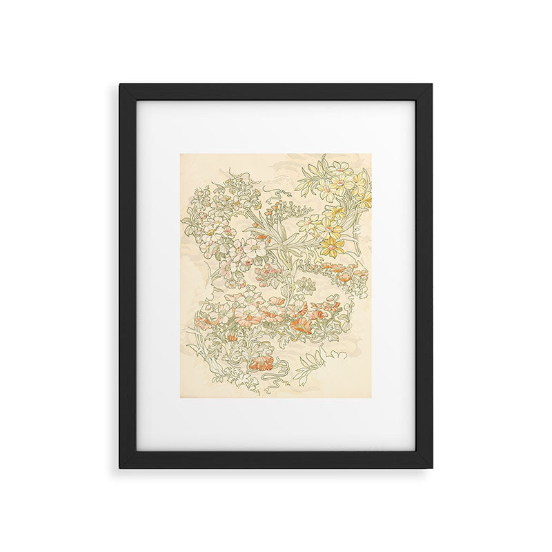 Alphonse Mucha "Anemones, Apple Blossoms and Narcissis" Framed Art Print Gallery Image 5