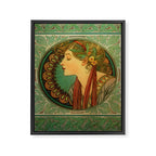 Alphonse Mucha "Laurel" Framed Canvas Print Gallery Image 6