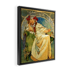 Alphonse Mucha  "Princess Hyacinth" Framed Canvas Print Gallery Image 2