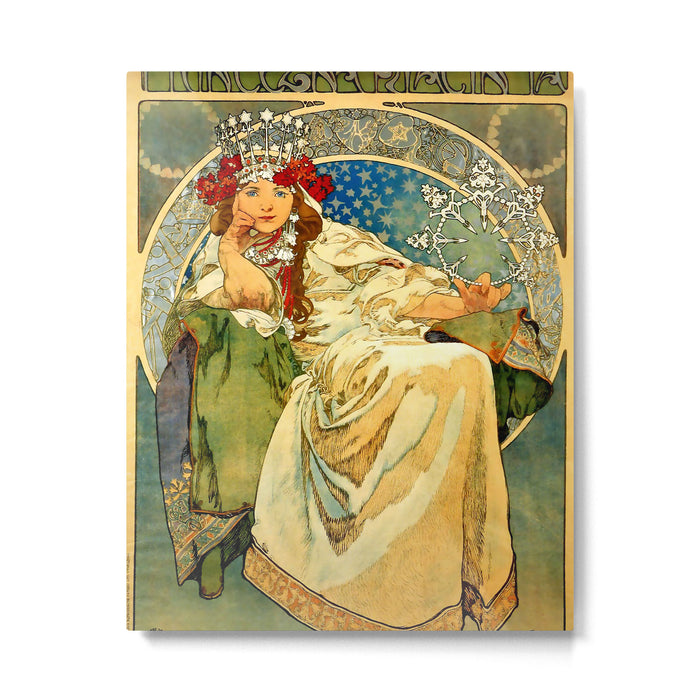 Alphonse Mucha  "Princess Hyacinth" Metal Print Gallery Image 1