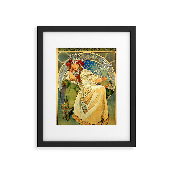 Alphonse Mucha  "Princess Hyacinth" Framed Art Print Gallery Image 1