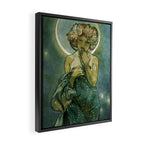 Alphonse Mucha "The Moon and the Stars Series: The Moon" Framed Canvas Print Gallery Image 2