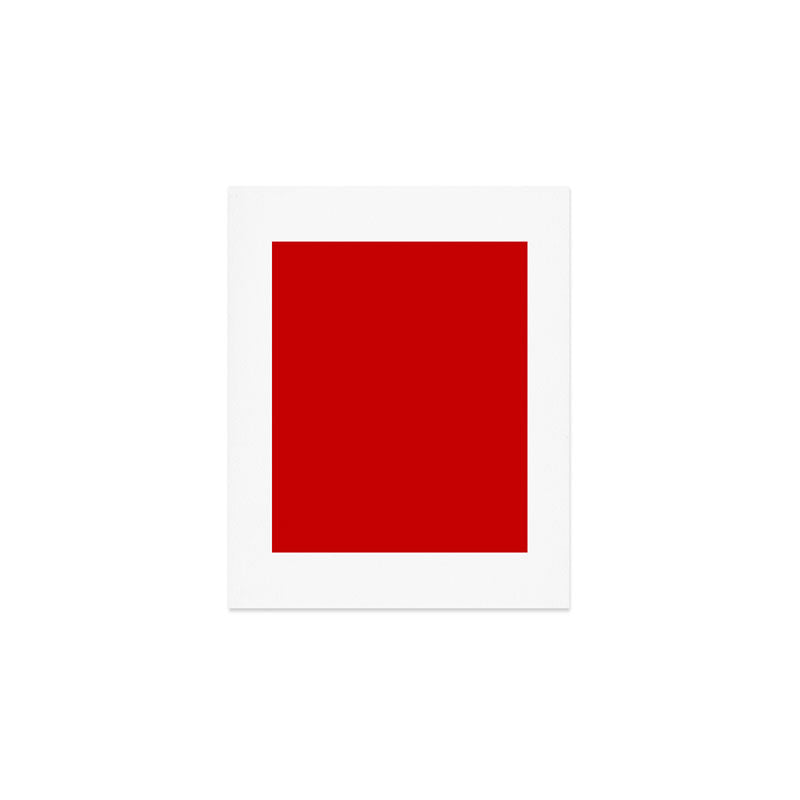 Bright red Art Print Gallery Image 1