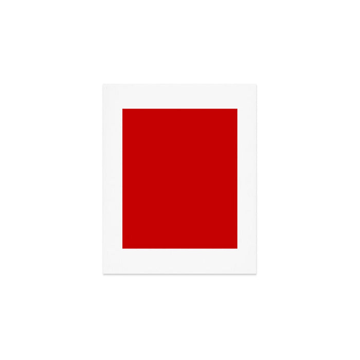 Bright red Art Print Gallery Image 1