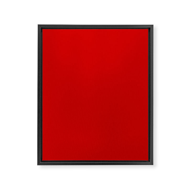 Bright red Framed Canvas Print Gallery Image 8