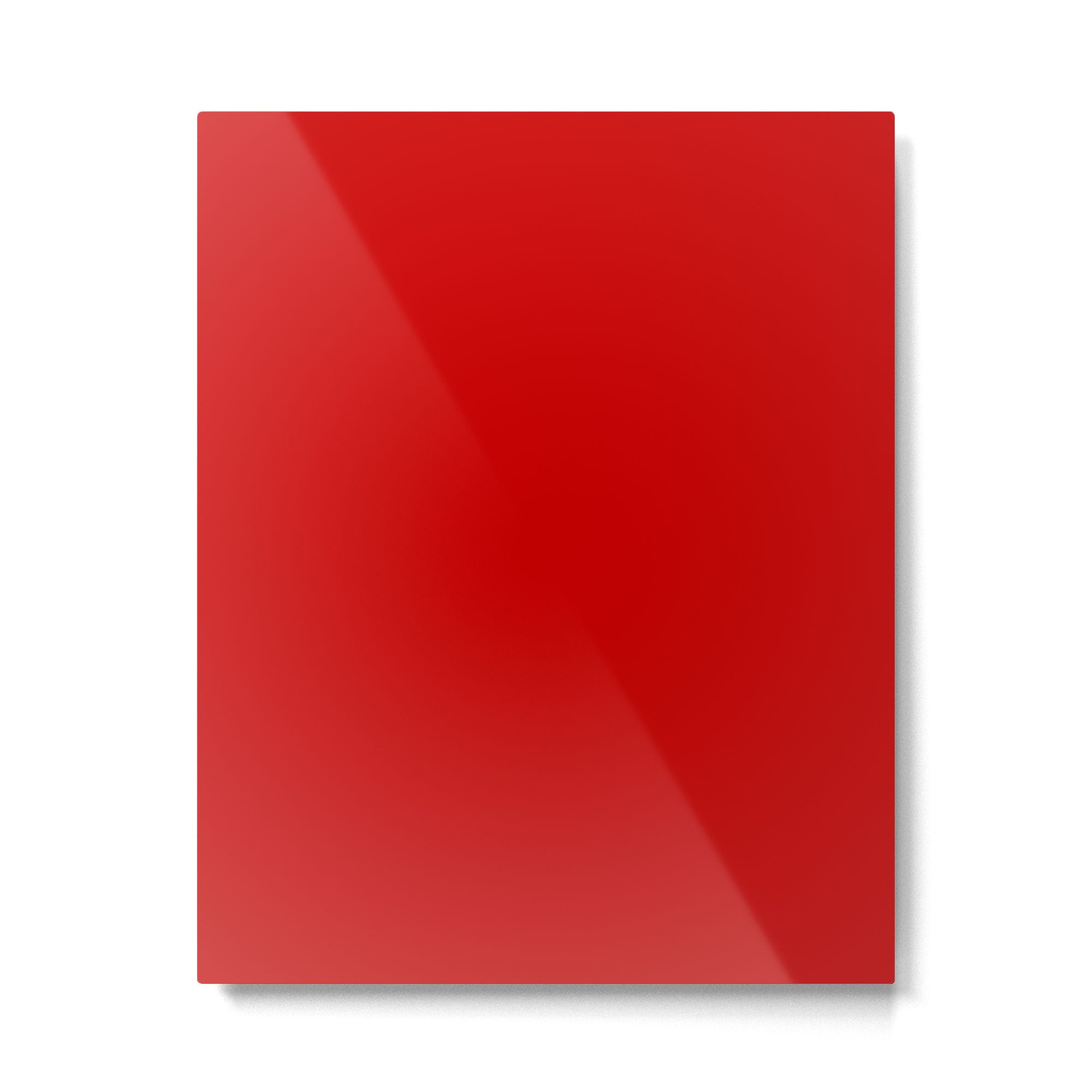 Bright red Metal Print Gallery Image 6