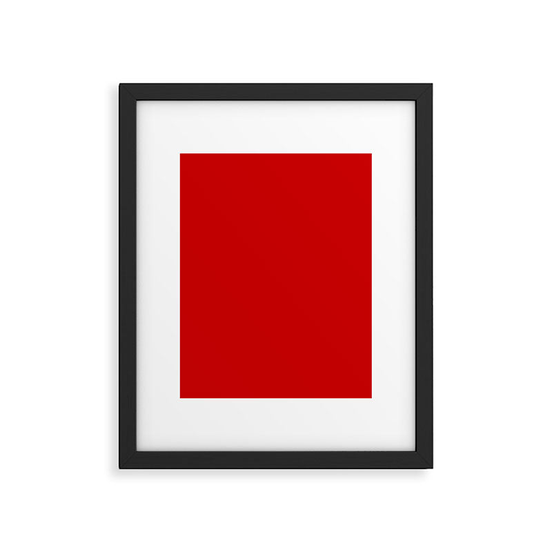 Bright red Framed Art Print Gallery Image 6