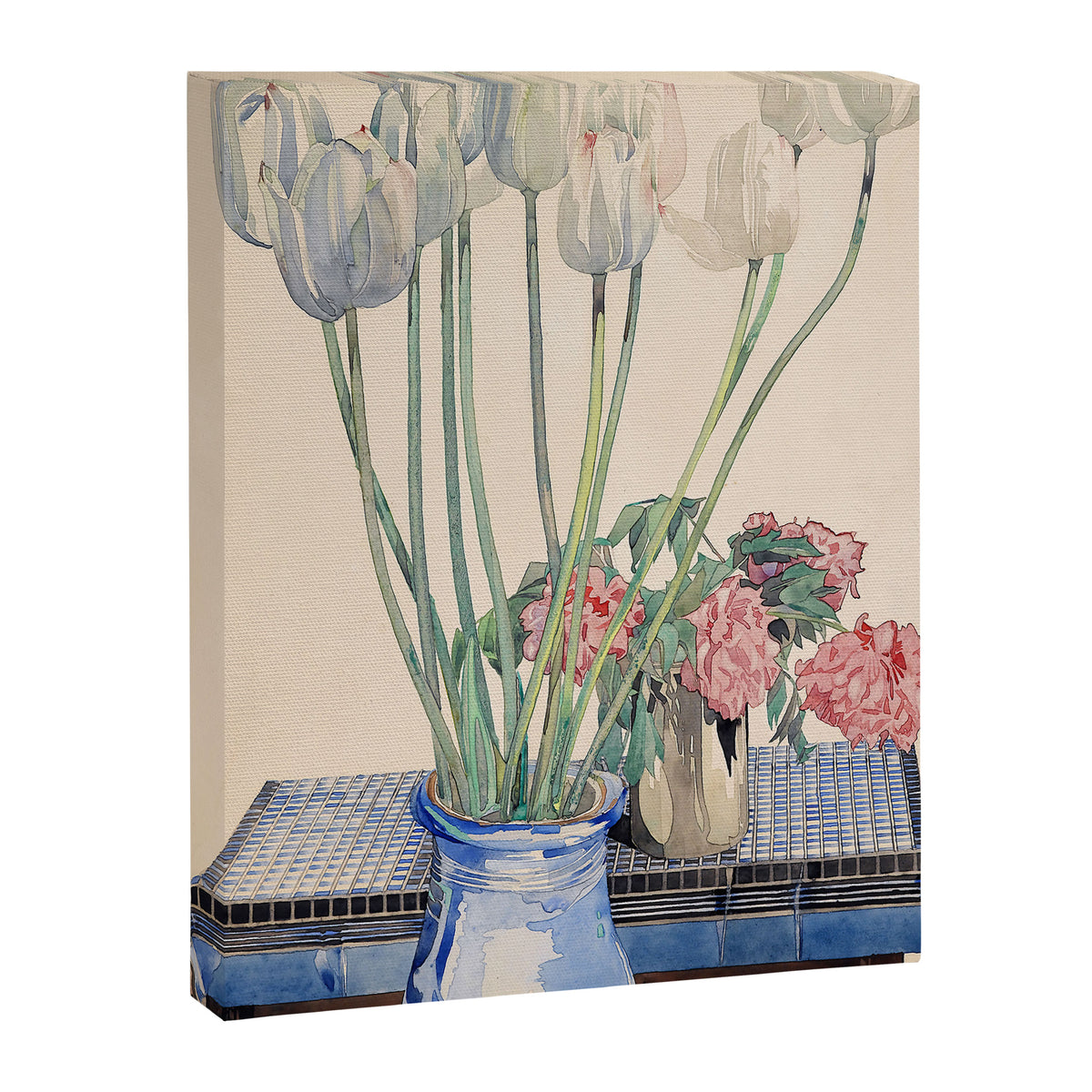 Charles Rennie Mackintosh "White tulips" Canvas Print Gallery Image 6