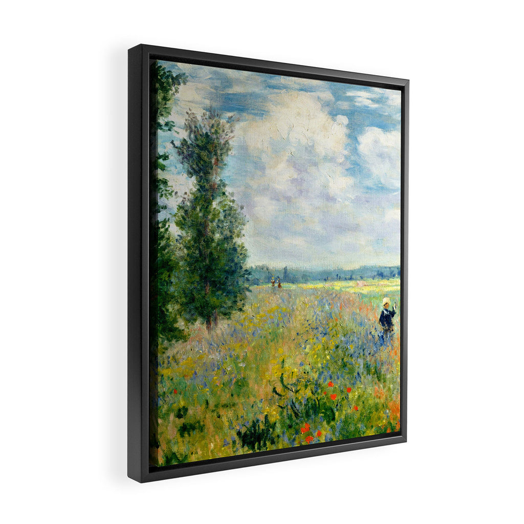 Claude Monet "Poppy Field, Argenteuil" Framed Canvas Print Gallery Image 2