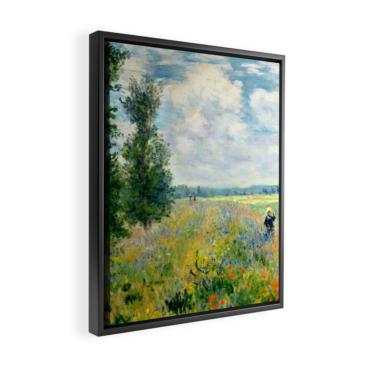 Claude Monet "Poppy Field, Argenteuil" Framed Canvas Print Gallery Image 2
