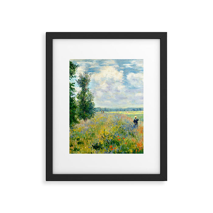 Claude Monet "Poppy Field, Argenteuil" Framed Art Print Gallery Image 1