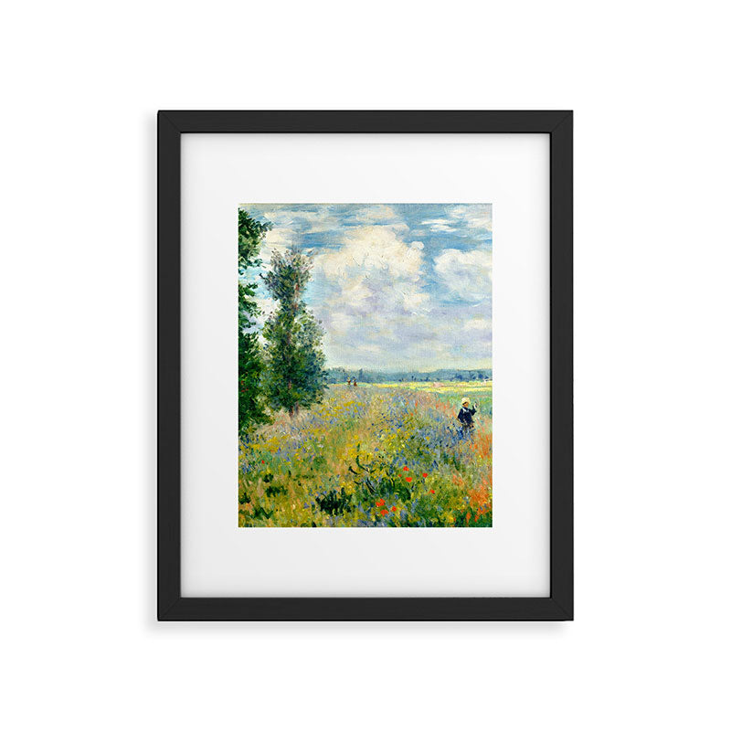 Claude Monet "Poppy Field, Argenteuil" Framed Art Print Gallery Image 4