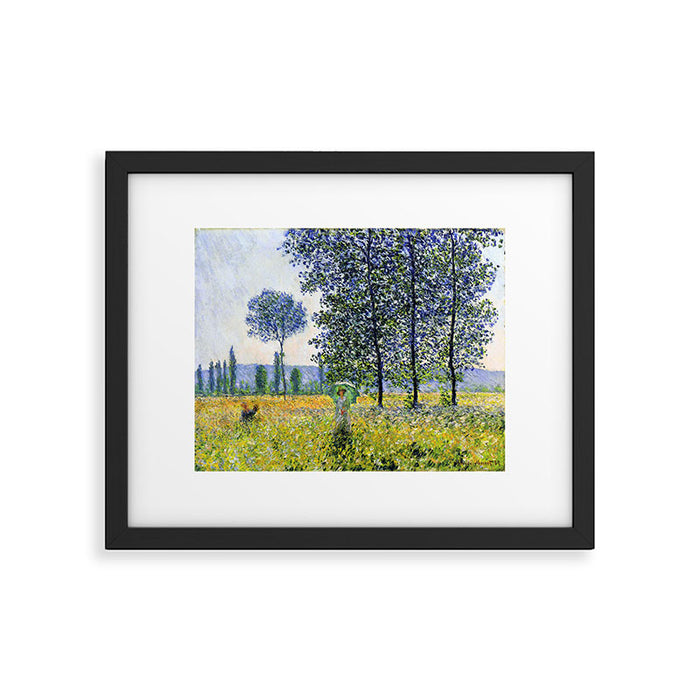 Claude Monet "Sunlight Effect under the Poplars", 1887 Framed Art Print Gallery Image 1
